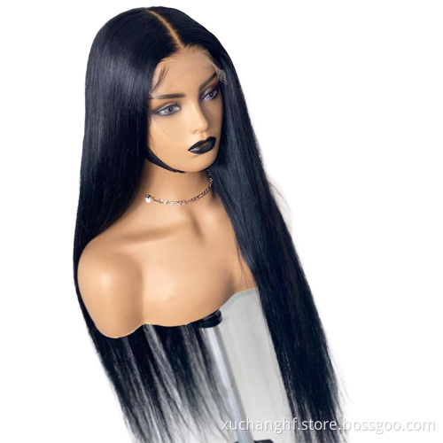 Brazilian Half Lace Virgin Human Hair Wig, Bone Straight Peruvian Hair Wigs Vendor, Full Hair Braided Wigs For Black Women